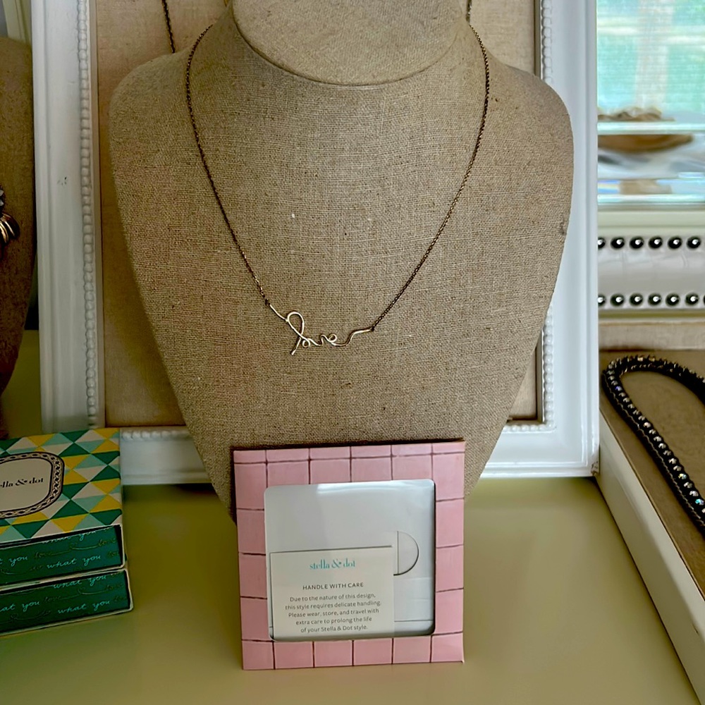 Stella & Dot “Love” necklace. 16” but adjustable to 20”
